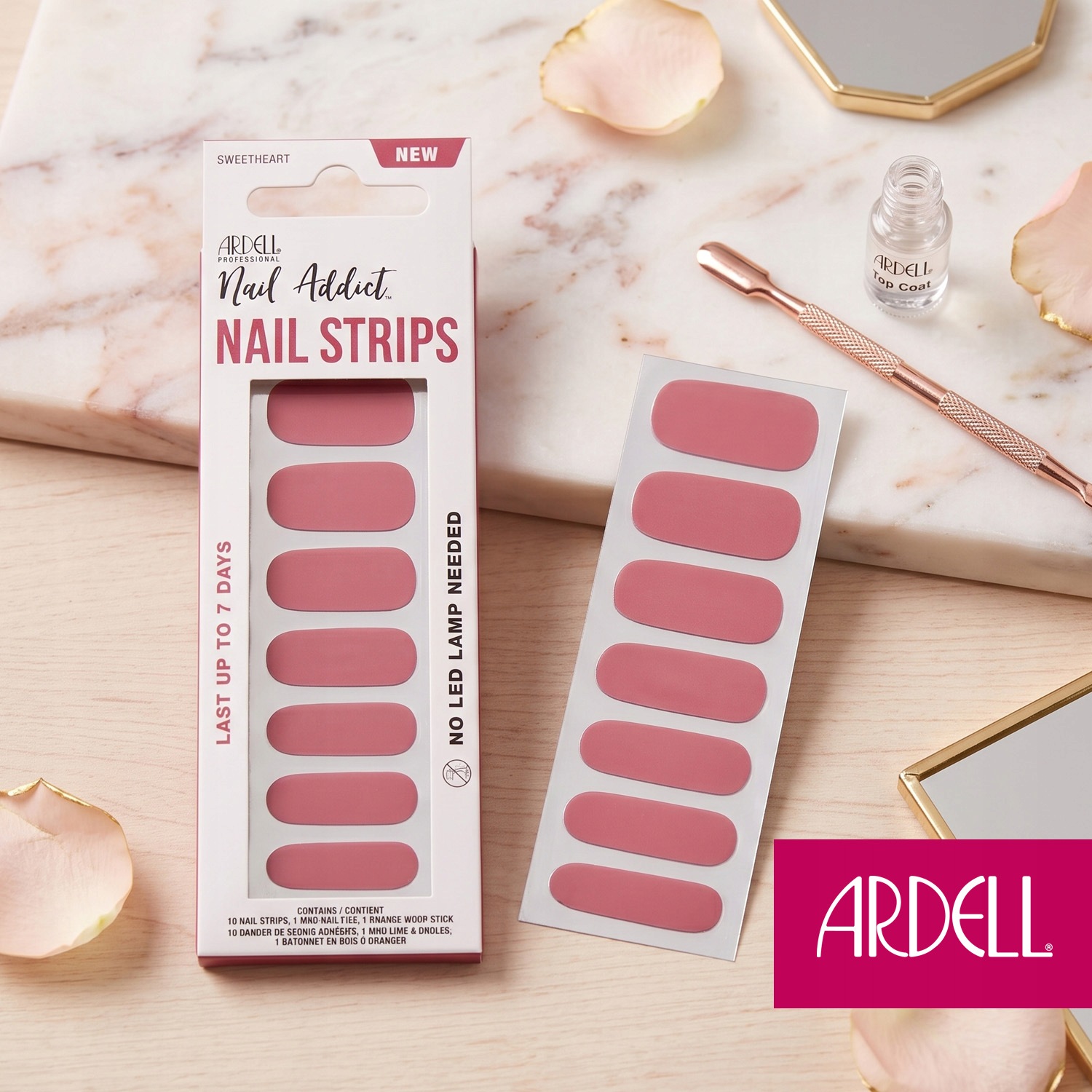 Ardell Nail Addict Nail Strips Sweetheart